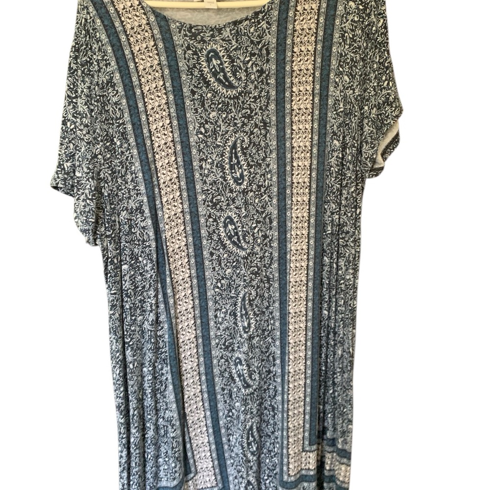 J. Jill Navy and White Floral Dress